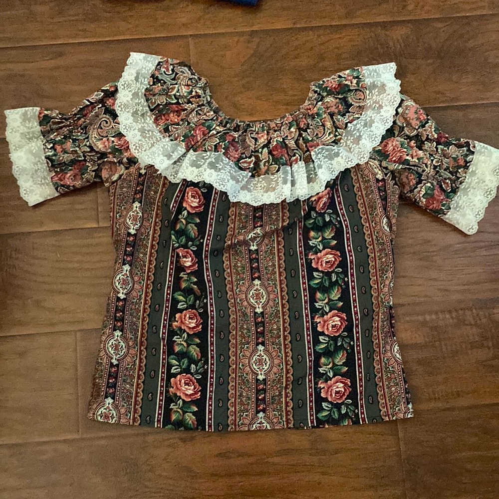 Vintage lace shirt, M,